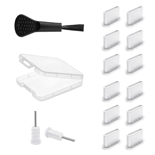 YueJieSelected 16 Stück USB C Staubschutz Set (Weiß) von YueJieSelected