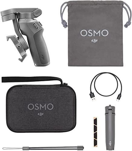 Original Osmo Mobile 3 Combo 3-Achsen Gimbal Stabilizer Kit, Faltbarer mobiler Gimbal, 3-Achsen Gimbal. Kompatibel mit iPhone und Android Smartphones, leichtes und tragbares Design, Gestensteuerung von YueLi
