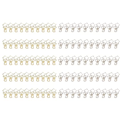 100 PCs niedliche Sternform Golden Silberpapier Klemmen Home School Office Datei Klassifizierung Metall Clips 100 PCs niedliche Sternform Golden Silberpapier Klemmen Home School Office Datei Klassifizierung Metall Clips von Yuecoom