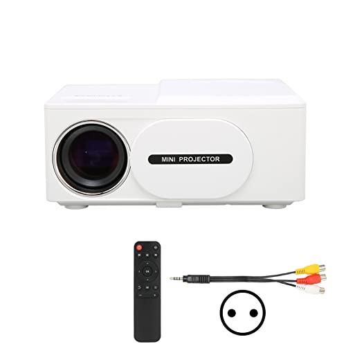 110 bis 240 V 1080P Full HD-Projektor, Multifunktions-kompatibler Miniatur-Mini-Multimedia-Projektor, eingebaute Lautsprecher, Filmprojektor für zu Hause(EU) von Yuecoom