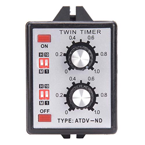 Yuecoom Timer-Relais, 110V/220V Drehknopf-Steuerung Zeitschaltrelais Multi-Section Ein Aus Intervall-Timer ATDV-ND AC 110V/220V Yuecoom Timer-Relais, 110V/220V Drehknopf-Steuerung Zeitschaltrelais Multi-Section Ein Aus Intervall-Timer ATDV-ND AC 110V/220V von Yuecoom