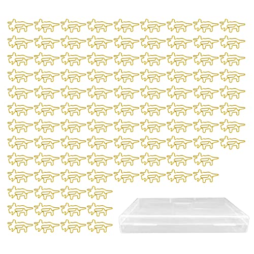 Goldene Dinosaurierpapier Clips niedliche Slip Metal Tragbare Papierklammern für Büroschulenzubehör Goldene Dinosaurierpapier Clips niedliche Slip Metal Tragbare Papierklammern für Büroschulenzubehör von Yuecoom