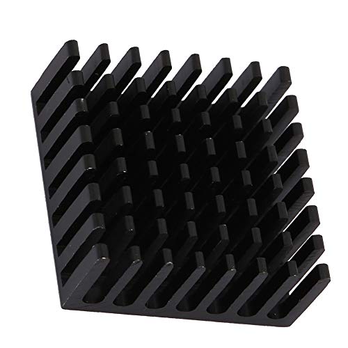 Kühlkörper-Chip, 10 Stück P25x10x25-B Aluminium-Schwarz-Kühlkörper-Kühler für Leiterplatten-Chip von Yuecoom