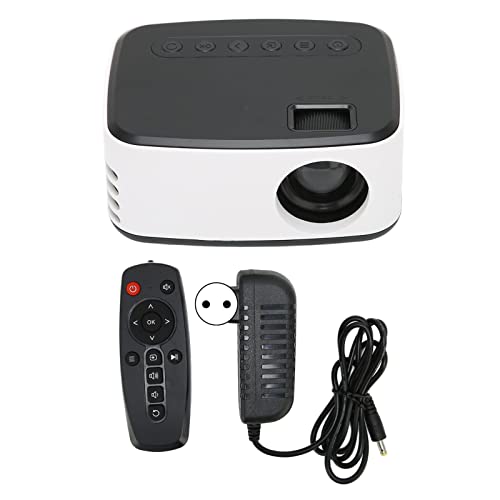 Mini-Projektor mit einer Auflösung von 1920 x 1080, Zoom-Funktion mit hoher Auflösung, tragbarer WLAN-Projektor mit drahtloser Spiegelung, tragbarer Projektor mit Kühlfunktion für zu Hause(EU) von Yuecoom