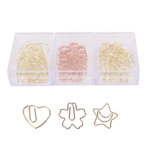 YueCoom 30pcs Paper Clips Heart Star -geformtes Lesezeichenclip für die Klassifizierung der Büroschule YueCoom 30pcs Paper Clips Heart Star -geformtes Lesezeichenclip für die Klassifizierung der Büroschule von Yuecoom
