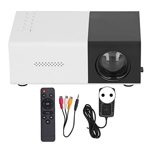Yuecoom 100‑240 V 1080P Schwarzer tragbarer Filmprojektor, eingebaute Lautsprecher, Diffuse Reflexionsbildgebung, Mini-Projektor, interaktiver Bildschirm, intelligenter Projektor für zu Hause(EU) von Yuecoom