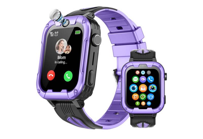 Yuede 4G Kinder Smartwatch mit GPS und Telefonfunktion Smartwatch (  1,83-Zoll-Farb-Touchscreen IP67 Wasserdichter Kinder Watch )  Kinderuhr mit WiFi Videoanruf, SMS, SOS Anti-Lost, Gesichtserkennung, Schulmodus, Kamera, Armbanduhr Musik Player, SmartWatch Kids Speicher 1+8G, Geschenk für Jungen und Mädchen 3-16 Jahre, für Android und IOS von Yuede