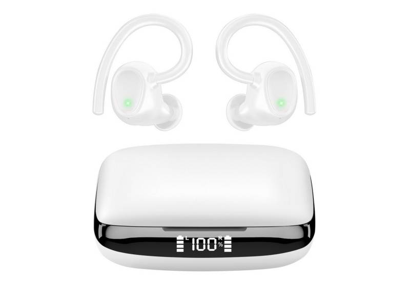 Yuede Bluetooth 5.3 Sportkopfhörer,IP7 Wasserdicht Earbuds In-Ear-Kopfhörer (24H Immersive Bass, mit Digital LED Display, ENC HD Anruf One Step Pairing, 13-mm-Schwingspule) von Yuede