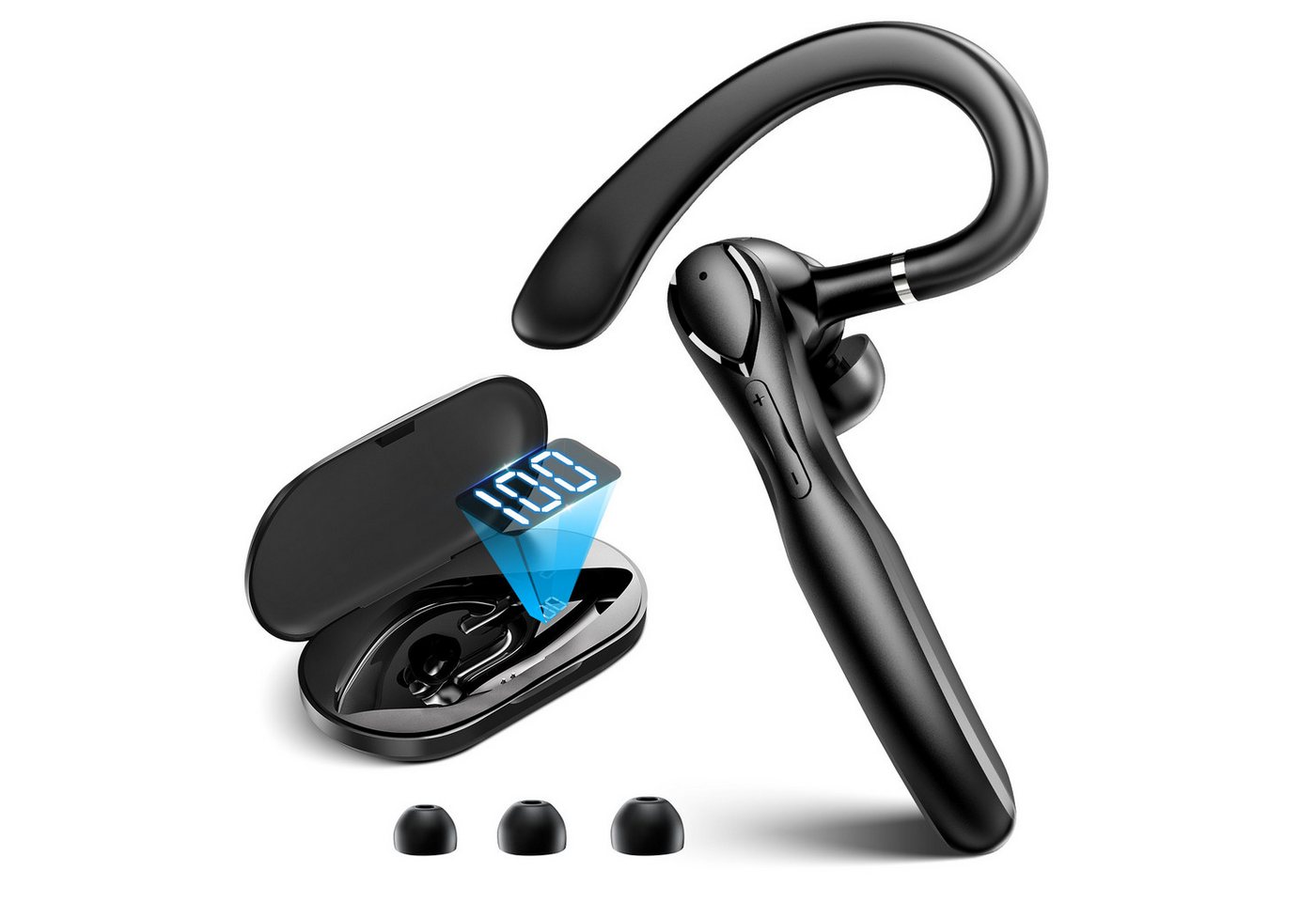 Yuede Bluetooth Kopfhörer,Kopfhörer Kabellos Bluetooth 5.2 Tws Stereo, In-Ear-Kopfhörer (Bluetooth mit 400 mAh Kopfhörer-Ladehülle, , 2023 Neueste Ultraleichte Earbuds mit Aktiver Geräuschunterdrückung (ANC) + In-Call Noise Cancellation (ENC) Funktion, Touch Control Bluetooth Kopfhörer Sport mit Eingebautes Mikrofon, , für iphone und Android) von Yuede