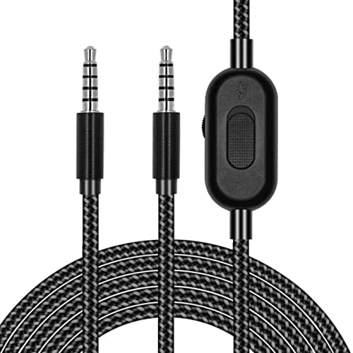 Gaming Headset Kabel Audio Kabel Kabel Ersatz Lautstärke Kabel Nylon geflochten Gaming Kopfhörer Kabel Kompatibel mit G433/ G233/ G Pro/G Pro X 2. 0m/ 6. 5ft von Yuehuamech