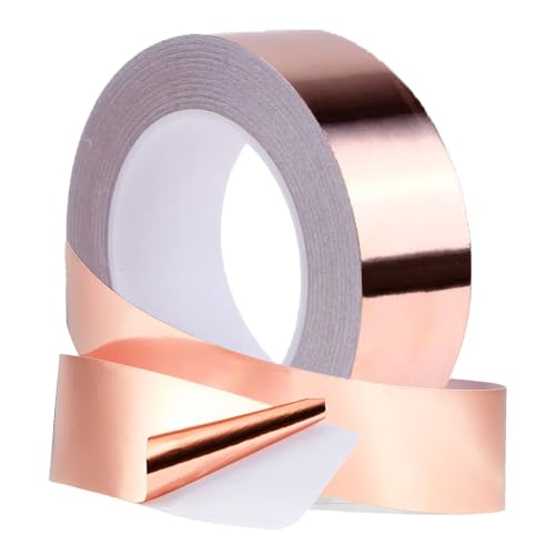 Yuexitech Kupfer Schneckenband,2cm×20m Kupferband Gegen Schnecken Hochbeet,Selbstklebend Schneckenabwehr Kupfer Schneckenband für Pflanzenschutz, Kupferfolieband EMI Selbstklebend Abschirmband Yuexitech Kupfer Schneckenband,2cm×20m Kupferband Gegen Schnecken Hochbeet,Selbstklebend Schneckenabwehr Kupfer Schneckenband für Pflanzenschutz, Kupferfolieband EMI Selbstklebend Abschirmband von Yuexitech
