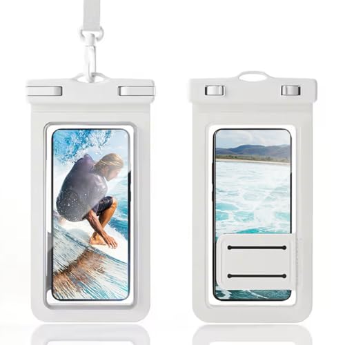 Yuexitech wasserdichte Handyhülle Zum Schwimmen, 2 Pack Ipx8 Waterproof Phone Case, Unterwasser Handyhülle Für iPhone 16 15 14 13 12 Pro Xs, Samsung S24 S23 S22, Huawei P60 Mate 60 Bis Zu 7.2' Weiß Yuexitech wasserdichte Handyhülle Zum Schwimmen, 2 Pack Ipx8 Waterproof Phone Case, Unterwasser Handyhülle Für iPhone 16 15 14 13 12 Pro Xs, Samsung S24 S23 S22, Huawei P60 Mate 60 Bis Zu 7.2' Weiß von Yuexitech
