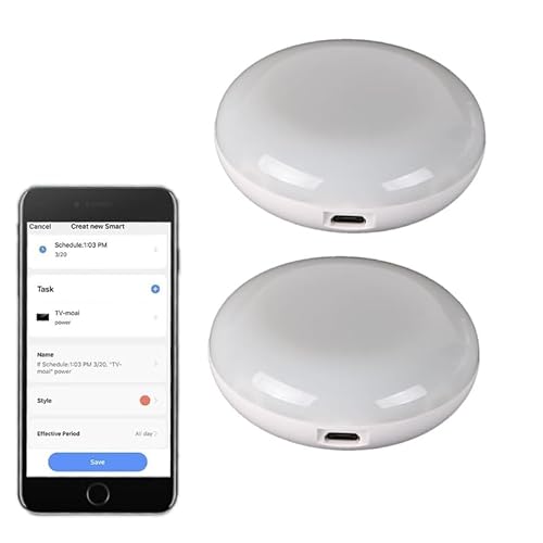 Yueyang Smart Fernbedienung, WiFi-Hub, universelle IR-Steuerung, Smart-Home-Automatisierung, kompatibel mit Alexa, Tuya Smartlife App (2 Pack) von Yueyang