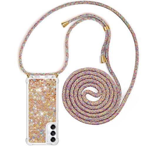 YuhooTech Handykette Hülle Kompatibel mit Samsung Galaxy A05S Handyhülle - Quicksand Glitzer Hülle mit Band - Silikon Handyhülle mit Kordel Umhängenband - Schnur mit Treibsand Case zum Umhängen YuhooTech Handykette Hülle Kompatibel mit Samsung Galaxy A05S Handyhülle - Quicksand Glitzer Hülle mit Band - Silikon Handyhülle mit Kordel Umhängenband - Schnur mit Treibsand Case zum Umhängen von YuhooTech