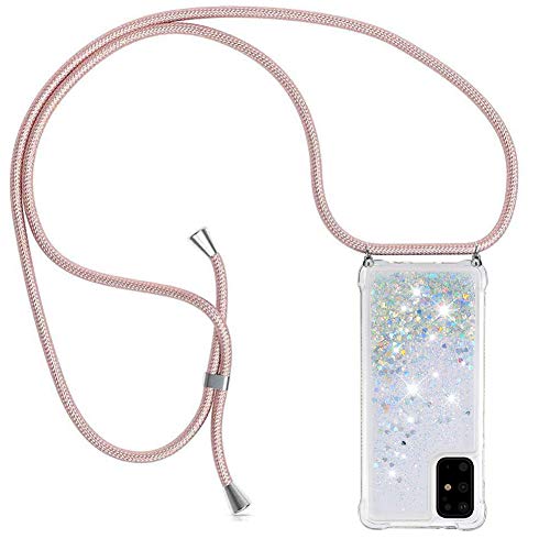 YuhooTech Handykette Hülle Kompatibel mit Samsung Galaxy S20 Plus - Quicksand Glitzer Hülle mit Band - Silikon Handyhülle mit Kordel Umhängenband - Schnur mit Treibsand Case zum Umhängen YuhooTech Handykette Hülle Kompatibel mit Samsung Galaxy S20 Plus - Quicksand Glitzer Hülle mit Band - Silikon Handyhülle mit Kordel Umhängenband - Schnur mit Treibsand Case zum Umhängen von YuhooTech