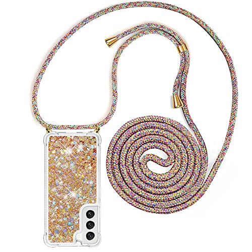 YuhooTech Handykette Hülle Kompatibel mit Samsung Galaxy S23 Plus Handyhülle - Quicksand Glitzer Hülle mit Band - Silikon Handyhülle mit Kordel Umhängenband - Schnur mit Treibsand Case zum Umhängen YuhooTech Handykette Hülle Kompatibel mit Samsung Galaxy S23 Plus Handyhülle - Quicksand Glitzer Hülle mit Band - Silikon Handyhülle mit Kordel Umhängenband - Schnur mit Treibsand Case zum Umhängen von YuhooTech
