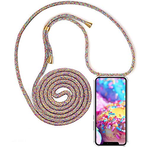 YuhooTech Handykette Hülle Kompatibel mit iPhone 12 Handyhülle, Smartphone Necklace Hülle mit Band - Handyhülle mit Kordel Umhängenband - Schnur mit Case zum umhängen von YuhooTech