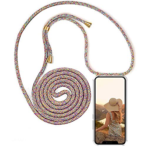 YuhooTech Handykette Hülle Kompatibel mit iPhone 13 Handyhülle, Smartphone Necklace Hülle mit Band - Handyhülle mit Kordel Umhängenband - Schnur mit Case zum umhängen in Rainbow YuhooTech Handykette Hülle Kompatibel mit iPhone 13 Handyhülle, Smartphone Necklace Hülle mit Band - Handyhülle mit Kordel Umhängenband - Schnur mit Case zum umhängen in Rainbow von YuhooTech