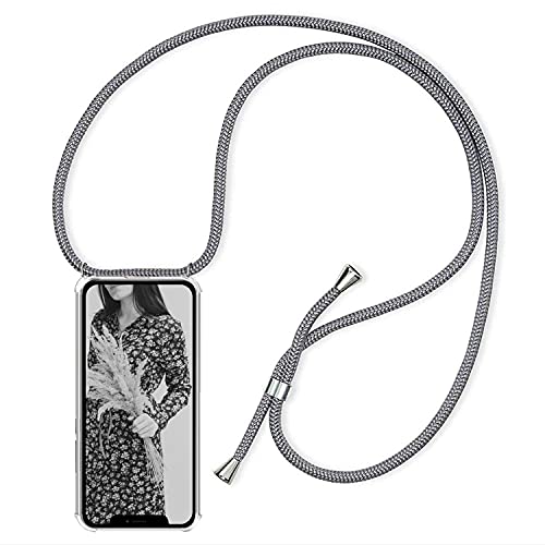 YuhooTech Handykette Hülle Kompatibel mit iPhone 13 Mini Handyhülle, Smartphone Necklace Hülle mit Band - Handyhülle mit Kordel Umhängenband - Schnur mit Case zum umhängen in Grau YuhooTech Handykette Hülle Kompatibel mit iPhone 13 Mini Handyhülle, Smartphone Necklace Hülle mit Band - Handyhülle mit Kordel Umhängenband - Schnur mit Case zum umhängen in Grau von YuhooTech