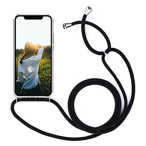 YuhooTech Handykette Hülle Kompatibel mit iPhone 13 Pro Handyhülle, Smartphone Necklace Hülle mit Band - Handyhülle mit Kordel Umhängenband - Schnur mit Case zum umhängen in Schwarz YuhooTech Handykette Hülle Kompatibel mit iPhone 13 Pro Handyhülle, Smartphone Necklace Hülle mit Band - Handyhülle mit Kordel Umhängenband - Schnur mit Case zum umhängen in Schwarz von YuhooTech