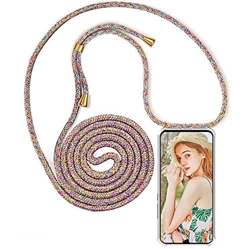 YuhooTech Handykette Hülle Kompatibel mit iPhone 14 Plus Handyhülle, Smartphone Necklace Hülle mit Band - Handyhülle mit Kordel Umhängenband - Schnur mit Case zum umhängen in Rainbow YuhooTech Handykette Hülle Kompatibel mit iPhone 14 Plus Handyhülle, Smartphone Necklace Hülle mit Band - Handyhülle mit Kordel Umhängenband - Schnur mit Case zum umhängen in Rainbow von YuhooTech