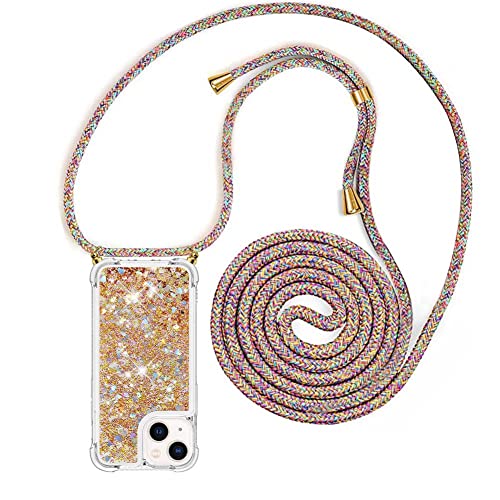 YuhooTech Handykette Hülle Kompatibel mit iPhone 15 Handyhülle Quicksand Glitzer Hülle mit Band - Silikon Handyhülle mit Kordel Umhängenband - Schnur mit Treibsand Case zum Umhängen YuhooTech Handykette Hülle Kompatibel mit iPhone 15 Handyhülle Quicksand Glitzer Hülle mit Band - Silikon Handyhülle mit Kordel Umhängenband - Schnur mit Treibsand Case zum Umhängen von YuhooTech