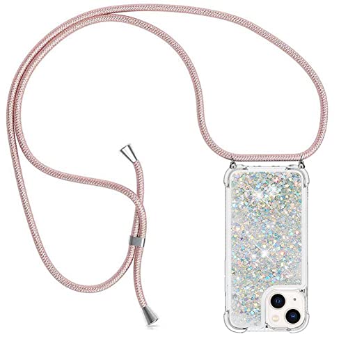 YuhooTech Handykette Hülle Kompatibel mit iPhone 15 Plus Handyhülle Quicksand Glitzer Hülle mit Band - Silikon Handyhülle mit Kordel Umhängenband - Schnur mit Treibsand Case zum Umhängen YuhooTech Handykette Hülle Kompatibel mit iPhone 15 Plus Handyhülle Quicksand Glitzer Hülle mit Band - Silikon Handyhülle mit Kordel Umhängenband - Schnur mit Treibsand Case zum Umhängen von YuhooTech