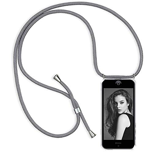 YuhooTech Handykette Hülle für iPhone 7 Plus/iPhone 8 Plus Handyhülle, Smartphone Necklace Hülle mit Band - Handyhülle mit Kordel Umhängenband - Schnur mit Case zum umhängen in Grau YuhooTech Handykette Hülle für iPhone 7 Plus/iPhone 8 Plus Handyhülle, Smartphone Necklace Hülle mit Band - Handyhülle mit Kordel Umhängenband - Schnur mit Case zum umhängen in Grau von YuhooTech