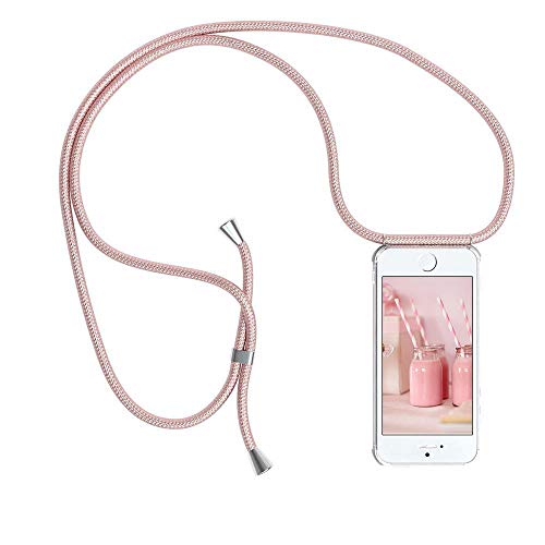 YuhooTech Handykette Hülle für iPhone 7 Plus/iPhone 8 Plus Handyhülle, Smartphone Necklace Hülle mit Band - Handyhülle mit Kordel Umhängenband - Schnur mit Case zum umhängen in Rose Gold YuhooTech Handykette Hülle für iPhone 7 Plus/iPhone 8 Plus Handyhülle, Smartphone Necklace Hülle mit Band - Handyhülle mit Kordel Umhängenband - Schnur mit Case zum umhängen in Rose Gold von YuhooTech