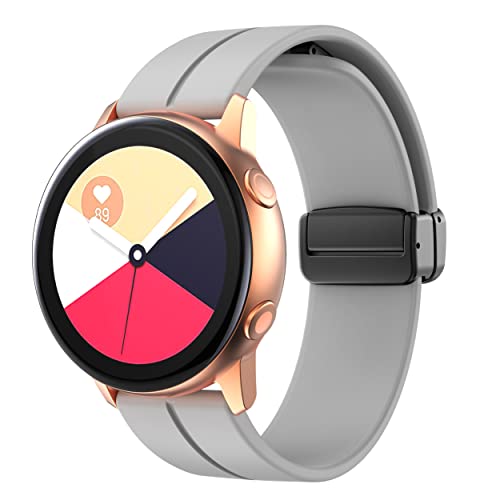 20mm Armband kompatibel für Samsung Galaxy Watch 7 6 5 4 40mm 44mm 5 Pro 45mm, Sport Silikon Magnet armband für Galaxy Watch FE 40mm/Watch 3 41mm/Watch Active 2/Galaxy Watch 6 4 Classic,hellgrau 20mm Armband kompatibel für Samsung Galaxy Watch 7 6 5 4 40mm 44mm 5 Pro 45mm, Sport Silikon Magnet armband für Galaxy Watch FE 40mm/Watch 3 41mm/Watch Active 2/Galaxy Watch 6 4 Classic,hellgrau von YuiYuKa