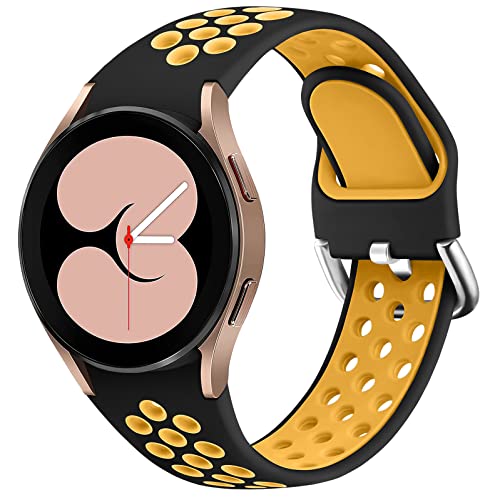 Armband für Samsung Galaxy Watch 7 6 5 4 FE Band 40mm 44mm/5 Pro 45mm/6 Classic 43mm 47mm/4 Classic 42mm 46mm/Active 1&2/Watch 3 41mm,Atmungsaktives Silikon-Sportarmband Ersatzband Damen Herren von YuiYuKa