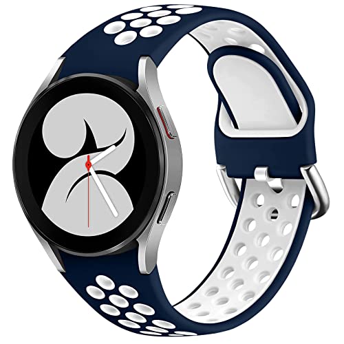 Armband für Samsung Galaxy Watch 7 6 5 4 FE Band 40mm 44mm/5 Pro 45mm/6 Classic 43mm 47mm/4 Classic 42mm 46mm/Active 1&2/Watch 3 41mm,Atmungsaktives Silikon-Sportarmband Ersatzband Damen Herren von YuiYuKa
