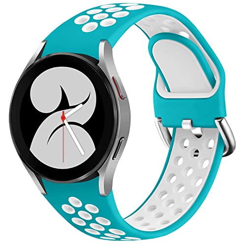 Armband für Samsung Galaxy Watch 7 6 5 4 FE Band 40mm 44mm/5 Pro 45mm/6 Classic 43mm 47mm/4 Classic 42mm 46mm/Active 1&2/Watch 3 41mm,Atmungsaktives Silikon-Sportarmband Ersatzband Damen Herren von YuiYuKa