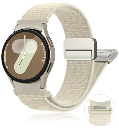 Ein Klick Magnet Armbänder für Samsung Galaxy Watch 7 6 5 4 FE Armband 40mm 44mm/Watch 6&4 Classic 47mm 43mm 46mm 42mm/5Pro 45mm Herren/Damen,Fabric Nylon Strap Sport Band für Galaxy Watch 7 FE 6 5 4 Ein Klick Magnet Armbänder für Samsung Galaxy Watch 7 6 5 4 FE Armband 40mm 44mm/Watch 6&4 Classic 47mm 43mm 46mm 42mm/5Pro 45mm Herren/Damen,Fabric Nylon Strap Sport Band für Galaxy Watch 7 FE 6 5 4 von YuiYuKa