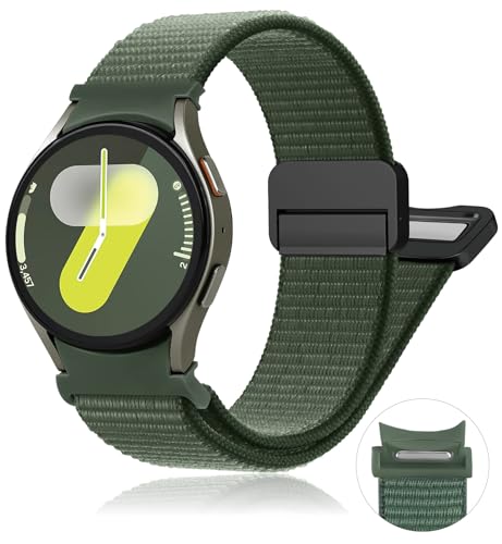Ein Klick Magnet Armbänder für Samsung Galaxy Watch 7 6 5 4 FE Armband 40mm 44mm/Watch 6&4 Classic 47mm 43mm 46mm 42mm/5Pro 45mm Herren/Damen,Fabric Nylon Strap Sport Band für Galaxy Watch 7 FE 6 5 4 Ein Klick Magnet Armbänder für Samsung Galaxy Watch 7 6 5 4 FE Armband 40mm 44mm/Watch 6&4 Classic 47mm 43mm 46mm 42mm/5Pro 45mm Herren/Damen,Fabric Nylon Strap Sport Band für Galaxy Watch 7 FE 6 5 4 von YuiYuKa