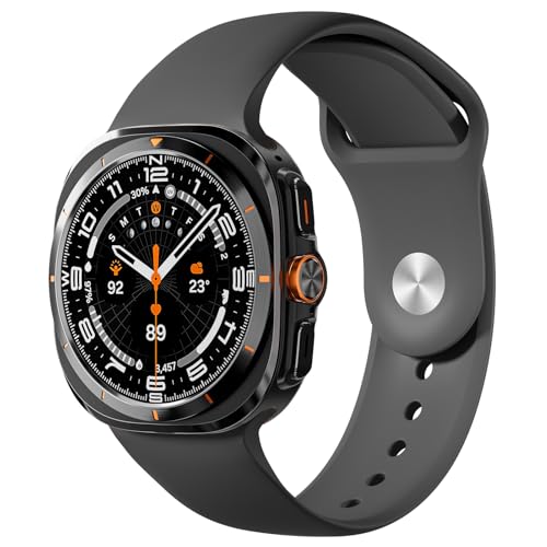 Robustes Silikon Sportarmband für Galaxy Watch Ultra Armband 47mm Herren,Wasserdichtes Atmungsaktiv Weich Silicone Sport Bands Verstellbare Ersatzarmband Armbänder für Samsung Galaxy Watch Ultra Band von YuiYuKa