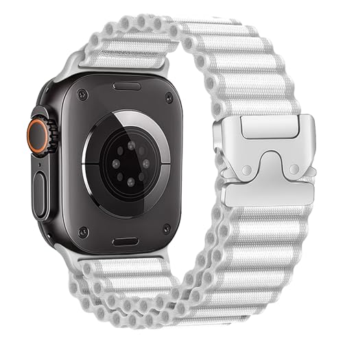 Trail Armbänder für Apple Watch Ultra/2 Armband 49mm 46mm 45mm 44mm 42mm 41mm 40mm 38mm Herren,Offroad Nylon Strap Fallschirmverschluss Alpine Sport Stoffband für Apple Watch 10 9 8 7 6 5 4 3 SE/2 Trail Armbänder für Apple Watch Ultra/2 Armband 49mm 46mm 45mm 44mm 42mm 41mm 40mm 38mm Herren,Offroad Nylon Strap Fallschirmverschluss Alpine Sport Stoffband für Apple Watch 10 9 8 7 6 5 4 3 SE/2 von YuiYuKa