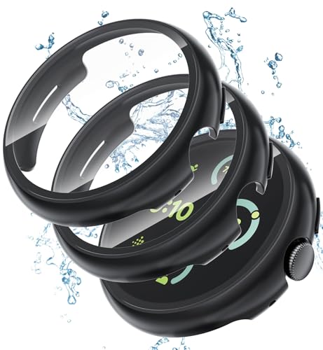 3 Stück Wasserdicht Hülle mit Displayschutz für Google Pixel Watch 3 2 1 Hülle 41mm/3 45mm Case,Hard PC Protect Cover mit Gehärtetes Schutzglas Rundum Schutzhülle für Pixel Watch 3 2 1 3 Stück Wasserdicht Hülle mit Displayschutz für Google Pixel Watch 3 2 1 Hülle 41mm/3 45mm Case,Hard PC Protect Cover mit Gehärtetes Schutzglas Rundum Schutzhülle für Pixel Watch 3 2 1 von YuiYuKa