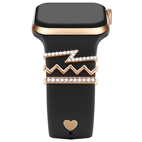 YuiYuKa 5Pcs Charms für Apple Watch Armband 46mm 42mm 44mm 40mm 41mm 45mm 38mm 49mm Damen,Dekorative Ring iWatch Series 10 9 8 7 6 5 4 3 SE/Galaxy Watch 7 6 5 4 Smart Watch Band Metall Shiny Zubehör YuiYuKa 5Pcs Charms für Apple Watch Armband 46mm 42mm 44mm 40mm 41mm 45mm 38mm 49mm Damen,Dekorative Ring iWatch Series 10 9 8 7 6 5 4 3 SE/Galaxy Watch 7 6 5 4 Smart Watch Band Metall Shiny Zubehör von YuiYuKa