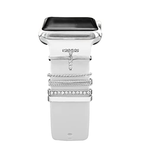 YuiYuKa 5Pcs Charms für Apple Watch Armband 46mm 42mm 44mm 40mm 41mm 45mm 38mm 49mm Damen,Dekorative Ring iWatch Series 10 9 8 7 6 5 4 3 SE/Galaxy Watch 7 6 5 4 Smart Watch Band Metall Shiny Zubehör YuiYuKa 5Pcs Charms für Apple Watch Armband 46mm 42mm 44mm 40mm 41mm 45mm 38mm 49mm Damen,Dekorative Ring iWatch Series 10 9 8 7 6 5 4 3 SE/Galaxy Watch 7 6 5 4 Smart Watch Band Metall Shiny Zubehör von YuiYuKa