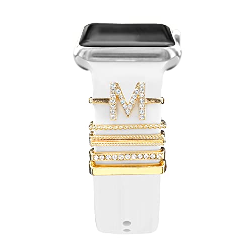 YuiYuKa 5Pcs Charms für Apple Watch Armband 46mm 42mm 44mm 40mm 41mm 45mm 38mm 49mm Damen,Dekorative Ring iWatch Series 10 9 8 7 6 5 4 3 SE/Galaxy Watch 7 6 5 4 Smart Watch Band Metall Shiny Zubehör YuiYuKa 5Pcs Charms für Apple Watch Armband 46mm 42mm 44mm 40mm 41mm 45mm 38mm 49mm Damen,Dekorative Ring iWatch Series 10 9 8 7 6 5 4 3 SE/Galaxy Watch 7 6 5 4 Smart Watch Band Metall Shiny Zubehör von YuiYuKa