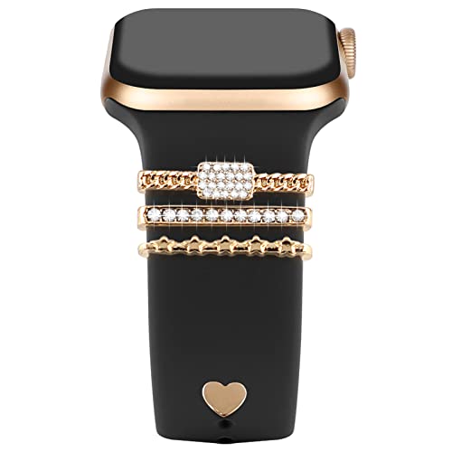 YuiYuKa 5Pcs Charms für Apple Watch Armband 46mm 42mm 44mm 40mm 41mm 45mm 38mm 49mm Damen,Dekorative Ring iWatch Series 10 9 8 7 6 5 4 3 SE/Galaxy Watch 7 6 5 4 Smart Watch Band Metall Shiny Zubehör YuiYuKa 5Pcs Charms für Apple Watch Armband 46mm 42mm 44mm 40mm 41mm 45mm 38mm 49mm Damen,Dekorative Ring iWatch Series 10 9 8 7 6 5 4 3 SE/Galaxy Watch 7 6 5 4 Smart Watch Band Metall Shiny Zubehör von YuiYuKa