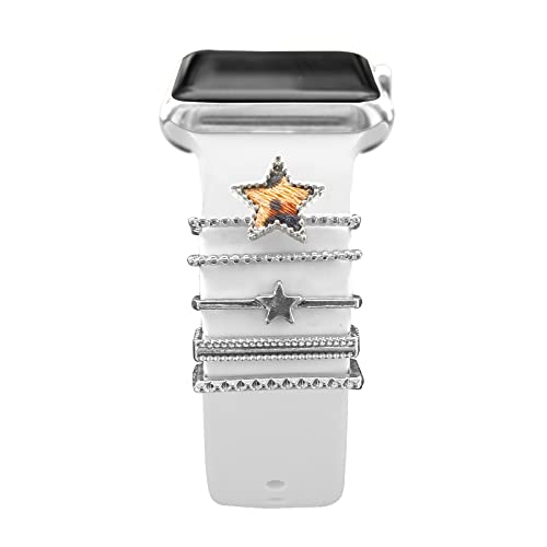 YuiYuKa 5Pcs Charms für Apple Watch Armband 46mm 42mm 44mm 40mm 41mm 45mm 38mm 49mm Damen,Dekorative Ring iWatch Series 10 9 8 7 6 5 4 3 SE/Galaxy Watch 7 6 5 4 Smart Watch Band Metall Shiny Zubehör YuiYuKa 5Pcs Charms für Apple Watch Armband 46mm 42mm 44mm 40mm 41mm 45mm 38mm 49mm Damen,Dekorative Ring iWatch Series 10 9 8 7 6 5 4 3 SE/Galaxy Watch 7 6 5 4 Smart Watch Band Metall Shiny Zubehör von YuiYuKa
