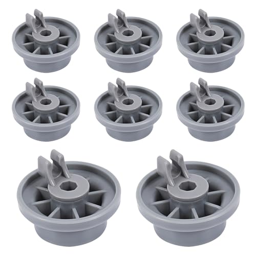 8er Set Spülmaschinen Rollen, Geschirrspüler Korbrollen, Universal Unterkorb Korbrollen Spülmaschine Ersatzteile Rollen für Bosch/Siemens/Neff Spülmaschinen, Unterkorb Rollen Geschirrspüler Zubehör von Yukaiwn