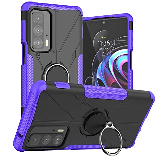 YukeTop Handyhülle für Samsung Galaxy A72 Hülle, Robust, sturzsicher, Hinterer Ringhalter, Rundumschutz Cover Schutzhülle für Samsung Galaxy A72.(Violett) von YukeTop