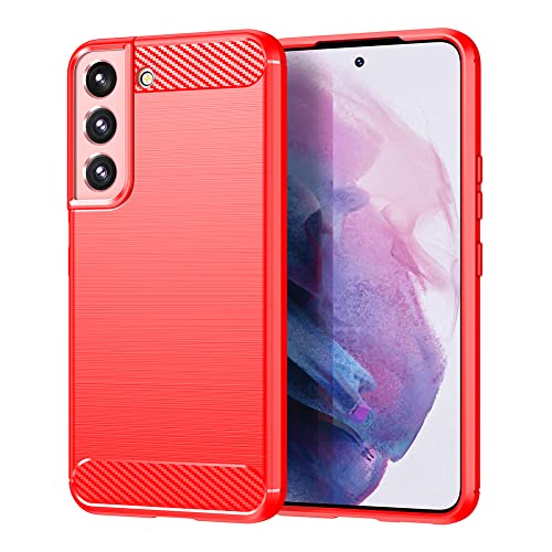 YukeTop Handyhülle für Samsung Galaxy S23 Plus Hülle, Weiches TPU, Sturzsicher, Stoßfest, Schutzhülle für Samsung Galaxy S23 Plus.(Rot) von YukeTop