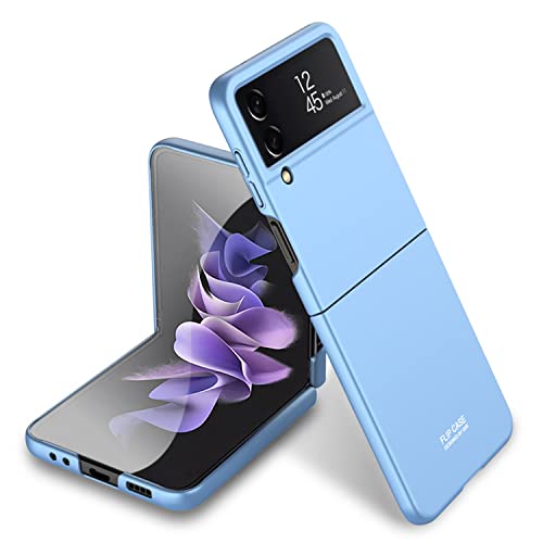 YukeTop Handyhülle für Samsung Galaxy Z Flip 4 Hülle, Klappbare Schutzhülle, Rundumschutz, Anti-Drop, Hard PC, Cover Schutzhülle für Samsung Galaxy Z Flip 4.(Blau) von YukeTop