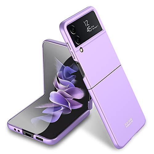 YukeTop Handyhülle für Samsung Galaxy Z Flip 4 Hülle, Klappbare Schutzhülle, Rundumschutz, Anti-Drop, Hard PC, Cover Schutzhülle für Samsung Galaxy Z Flip 4.(Lila) von YukeTop