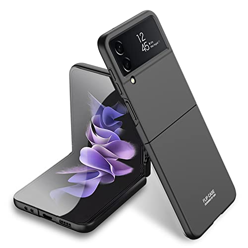 YukeTop Handyhülle für Samsung Galaxy Z Flip 4 Hülle, Klappbare Schutzhülle, Rundumschutz, Anti-Drop, Hard PC, Cover Schutzhülle für Samsung Galaxy Z Flip 4.(Schwarz) von YukeTop