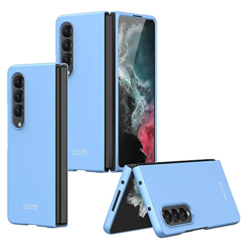 YukeTop Handyhülle für Samsung Galaxy Z Fold 4 5G Hülle, Klappbare Schutzhülle, Rundumschutz, Anti-Drop, Hard PC, Cover Schutzhülle für Samsung Galaxy Z Fold 4 5G.(Blau) von YukeTop